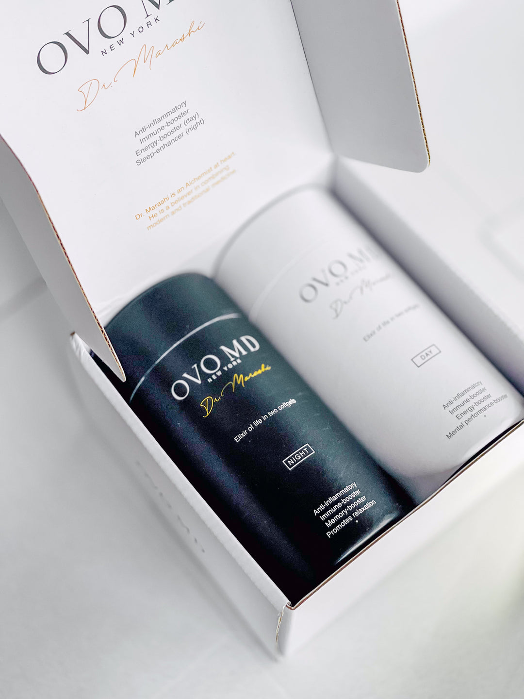 OVO MD's day-and-night wellness supplement